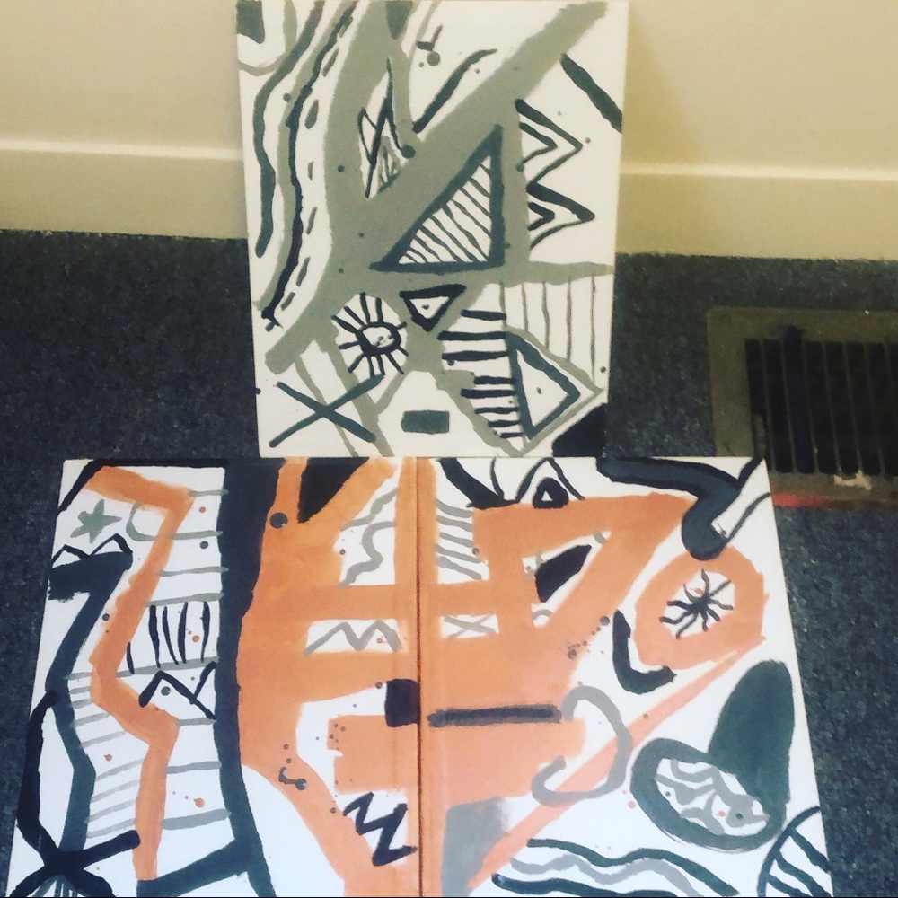 3 original paintings